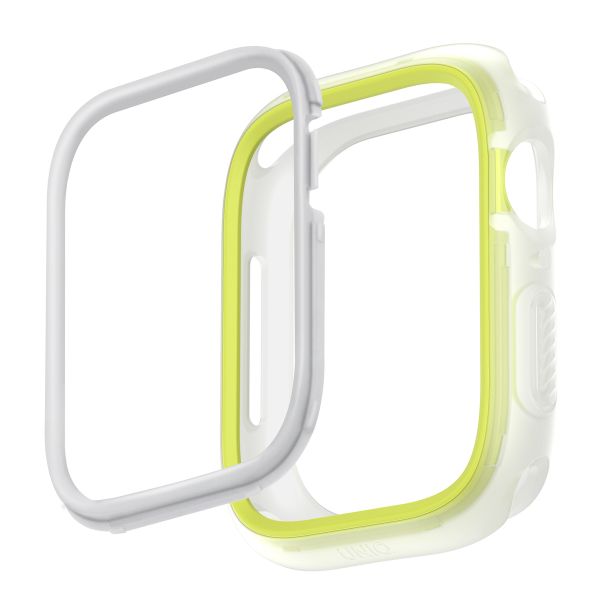 Uniq Coque Moduo avec lunette Apple Watch - 40 / 41 mm - Frost (Lime/White)