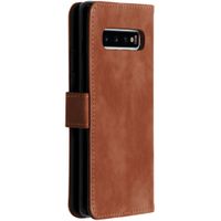 imoshion Étui de télephone portefeuille de luxe Samsung Galaxy S10 - Marron
