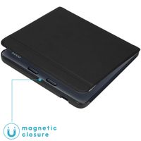 imoshion Étui de liseuse portefeuille Slim Hard Kobo Libra 2 / Tolino Vision 6 - Noir