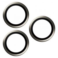 PanzerGlass Protection Caméra Hoops Optic Rings Apple iPhone 15 Pro / 15 Pro Max - Natural Titanium