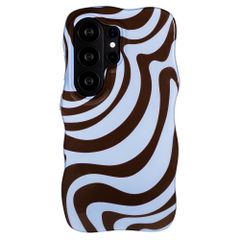 Selencia Coque arrière Vivid Wavy avec MagSafe Samsung Galaxy S26 Ultra - Dream Swirl Chocolate
