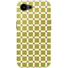 Selencia Coque arrière Vivid avec MagSafe Apple iPhone 17e / 16e - Check This Olive