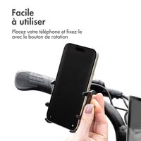imoshion Support de téléphone en aluminium pour vélo - Léger - Universel - Noir