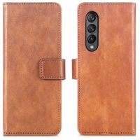imoshion Étui de télephone portefeuille de luxe Samsung Galaxy Z Fold3 - Zwart - Marron
