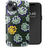 Selencia Coque arrière Vivid avec MagSafe Apple iPhone 13 - Wavy Smiley Green