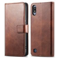 imoshion Étui de télephone portefeuille de luxe Samsung Galaxy A10 - Marron foncé