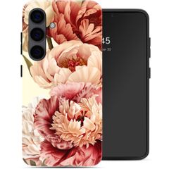 Selencia Coque arrière Vivid avec MagSafe Samsung Galaxy S24 - Vintage Peony
