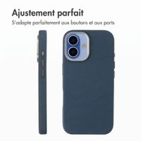 Accezz Coque arrière Mesh avec MagSafe Apple iPhone 17 - Bleu foncé
