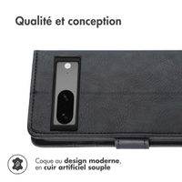 imoshion Étui de télephone portefeuille de luxe Google Pixel 7a - Noir