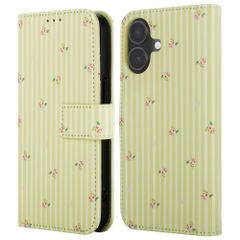 imoshion Étui de télephone portefeuille Design Apple iPhone 16 - Garden Stripes