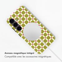 Selencia Coque arrière Vivid avec MagSafe Samsung Galaxy S24 - Check This Olive