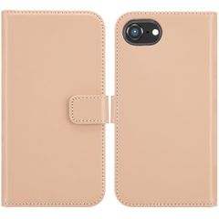 Selencia Étui portefeuille en cuir véritable Apple iPhone 17e / 16e - Dusty Pink