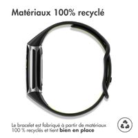 imoshion Bracelet Sport⁺ en silicone Fitbit Charge 5 / 6 - Black & Green