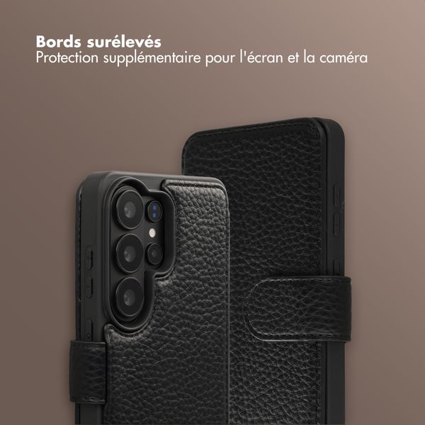 Selencia Étui Riva avec MagSafe et cordon de téléphone Samsung Galaxy S26 Ultra - Noir