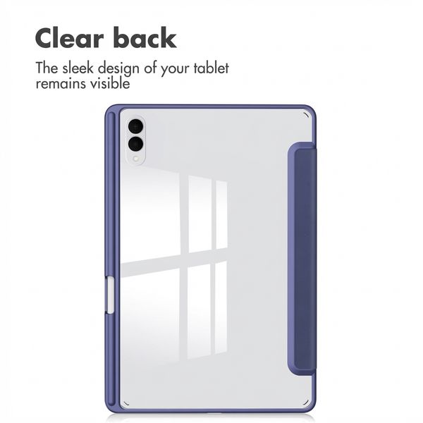imoshion Coque tablette rigide Trifold Samsung Galaxy Tab S11 Ultra - Bleu foncé