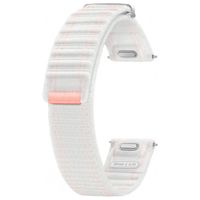 Samsung Bracelet en tissu original Samsung Galaxy Watch 4 / 5 / 6 / 7 / FE (20 mm) - Taille S/M - White Sand