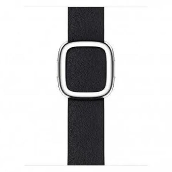 Apple Bracelet Leather Band Modern Buckle Apple Watch | 38/40/41/42 mm - Taille M - Ink