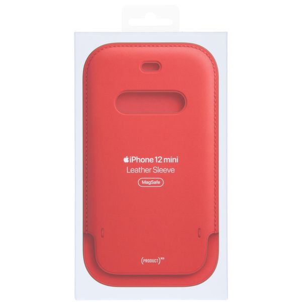 Apple Sacoche en cuir MagSafe Apple iPhone 12 Mini - Scarlet Red