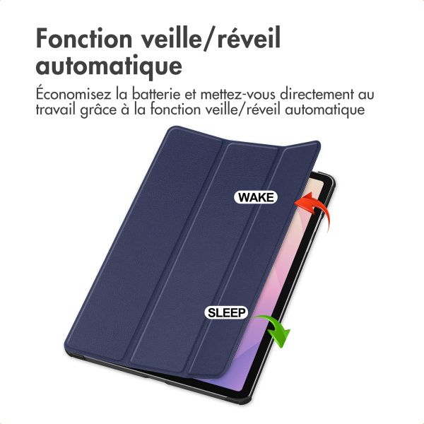 imoshion Coque tablette Trifold Samsung Galaxy Tab S11 - Bleu foncé