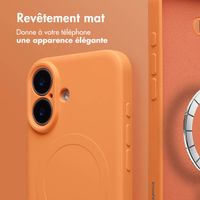 imoshion Coque Couleur avec MagSafe Apple iPhone 16 - Orange