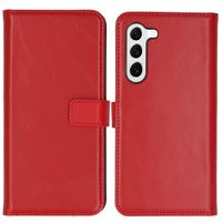 Selencia Étui portefeuille en cuir véritable Samsung Galaxy S23 Plus - Rouge