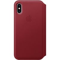 Apple Étui de télephone portefeuille Leather Folio Apple iPhone X / Xs - Rouge