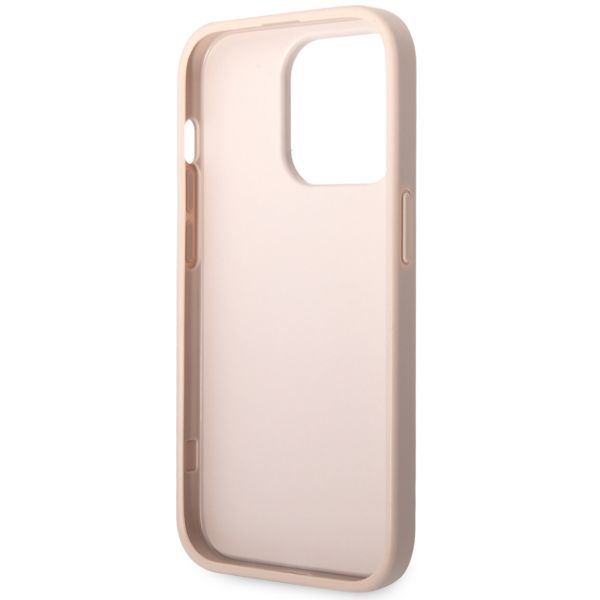 Guess Coque 4G Metal Logo Backcover Apple iPhone 14 Pro Max - Rose