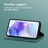 imoshion Étui de téléphone portefeuille Slim Samsung Galaxy A55 - Vert