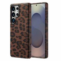Selencia Coque Sabi imprimé panthère avec MagSafe Samsung Galaxy S25 Ultra - Mocha Brown