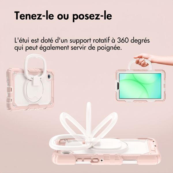 imoshion Coque tablette kidsproof Rugged Samsung Galaxy Tab A11 Plus / A9 Plus - Rose