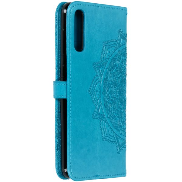 Etui de télephone portefeuille Mandala Samsung Galaxy A50 / A30s - Turquoise