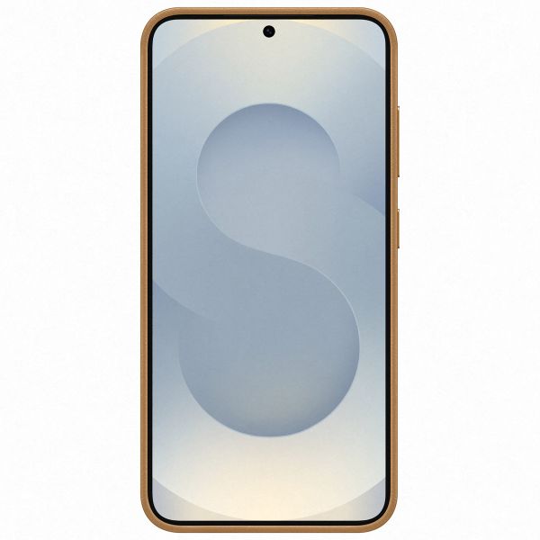 Samsung Original Coque KindSuit en Cuir Végan Samsung Galaxy S25 - Doré