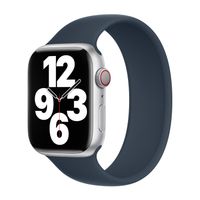 Apple Bracelet Boucle unique en Silicone Apple Watch | 44/45/46/49 mm - Taille 8 - Storm Blue