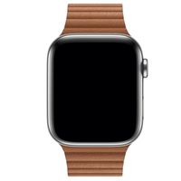 Apple Bracelet Leather Loop Apple Watch | 44/45/46/49 mm - Taille L - Saddle Brown