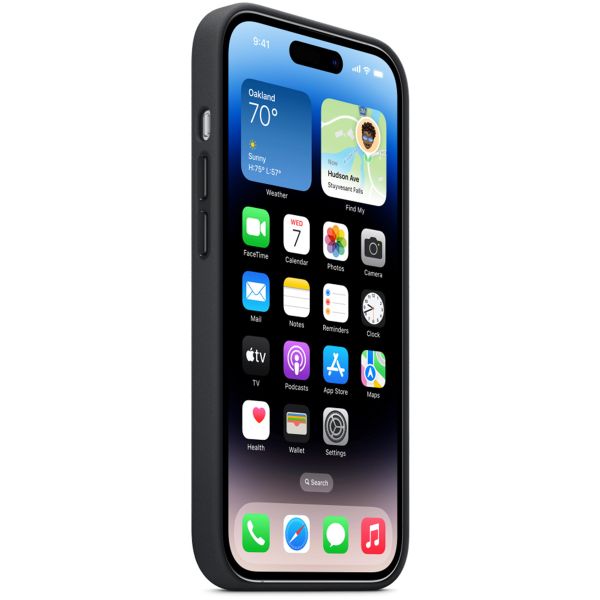 Apple Coque Leather MagSafe Apple iPhone 14 Pro - Midnight