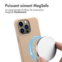 imoshion Coque arrière Color avec cordon amovible et MagSafe Apple iPhone 13 Pro - Nude