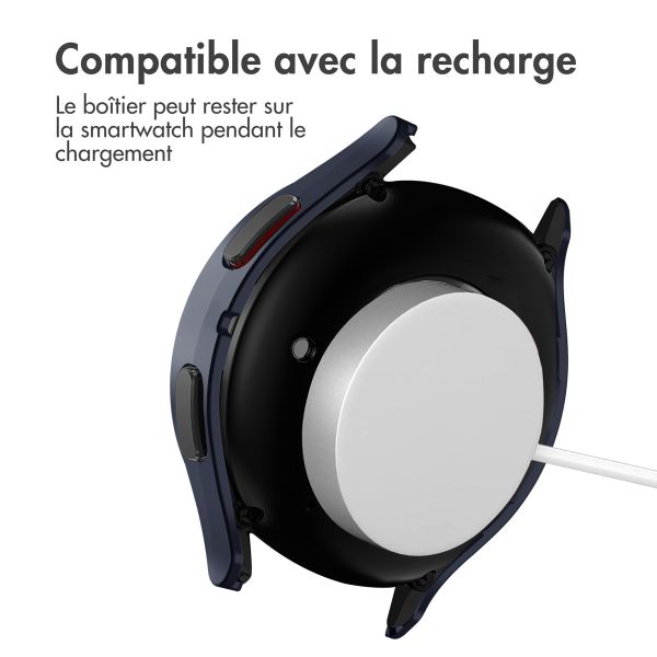 imoshion Coque rigide à couverture complète Samsung Galaxy Watch 4 - 44 mm - Bleu foncé
