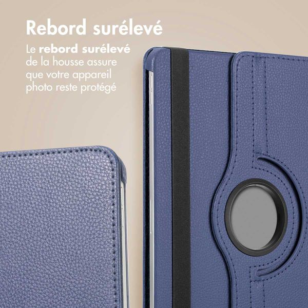 imoshion Coque tablette rotatif à 360° Samsung Galaxy Tab S9 11.0 pouces / S10 Lite / S10 FE / S9 FE 10.9 pouces - Bleu foncé