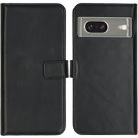 Selencia Étui portefeuille en cuir véritable Google Pixel 7 - Noir