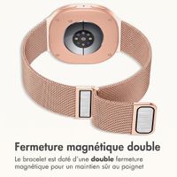 imoshion Bracelet magnétique milanais Samsung Galaxy Watch 9 (40/44mm) / Watch 8 (40/44mm) / Classic (46mm) - Rose Gold