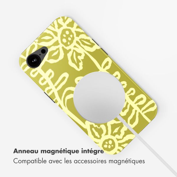 Selencia Coque arrière Vivid avec MagSafe Apple iPhone 17e / 16e - Chalky Bloom