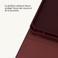 Selencia Coque Croco Apple iPad Air 11 pouces (2026) M4 / (2025) M3 / (2024) M2 / Air 5 (2022) / Air 4 (2020) - Burgundy