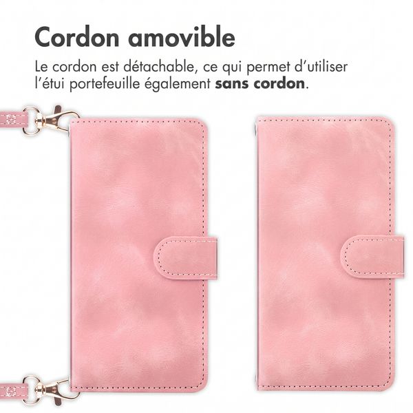 imoshion Etui de télephone portefeuille avec cordon Xiaomi Redmi Note 17 Pro Max - Rose