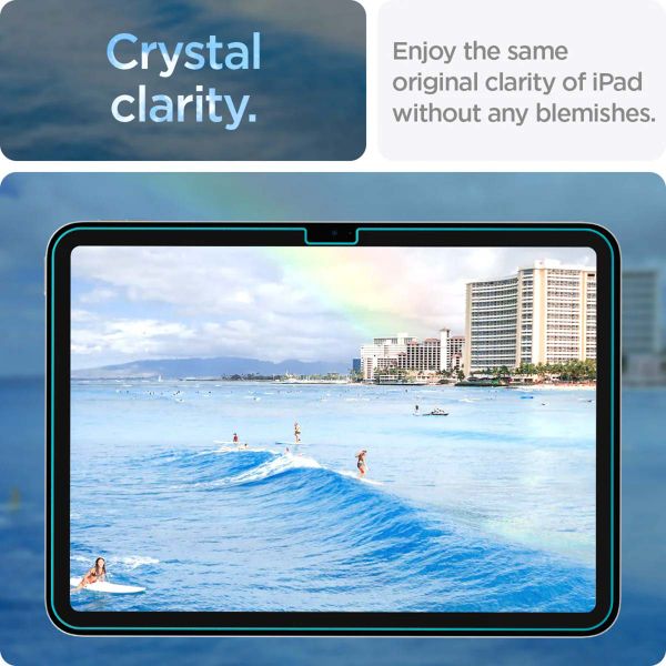 Spigen Protection d'écran en verre trempé GLAStR EZ Fit + Applicator Apple iPad 11 (2025) 11 pouces A16 / iPad 10 (2022) 10.9 pouces