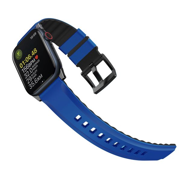 Uniq Bracelet Linus AiroSoft™ en silicone Apple Watch | 44/45/46/49 mm - Racing Blue