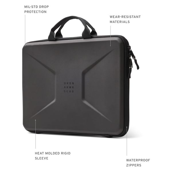 UAG Pochette ordinateur Civilian Shock avec Poignée 14 pouces - Large - Noir