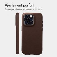 imoshion Coque arrière Texture Apple iPhone 16 Pro - Marron foncé