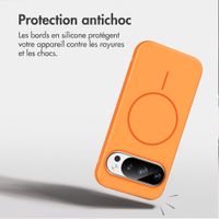 imoshion Coque arrière Color avec Thin MagSafe Ring Google Pixel 11 / 11 Pro / 10 / 10 Pro - Orange