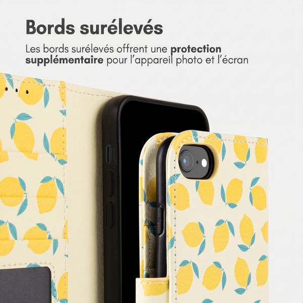 imoshion Étui de télephone portefeuille Design Apple iPhone SE (2022 / 2020) / 8 / 7 / 6(s) - Citrus Dream