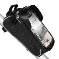 imoshion Support de téléphone pour vélo avec pochette - Cadre de vélo - Universel - Noir